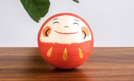 せいかつ Japanese Kyoto Ryukodo Washi Tumbler Roly-poly Bell Ornament Dharma