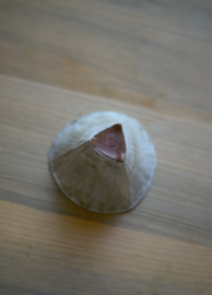 せいかつ Nippon Toki Handmade Covered Teacup Tedzukuri Ocha kappu White (shiro 9.5*6cm 130ml)