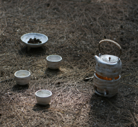 せいかつ Nippon Toki Handmade Teacup/Sakecup  Tedzukuri kappu White (shiro small) 6*4.5cm 80ml