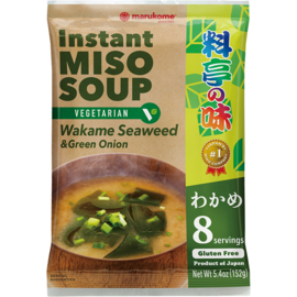 Instant Ryotei No Aji Miso Soup Wakame Seaweed Vegetarian 152g