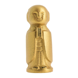 Cast iron paperweight, Jizo Protective Gold