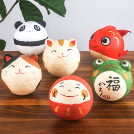 せいかつ Japanese Kyoto Ryukodo Washi Tumbler Roly-poly Bell Ornament Dharma