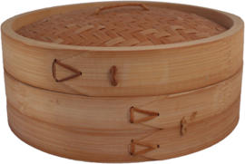 Bamboo Steam basket 1 layer with lid Ø25 cm