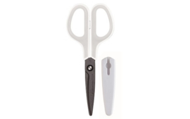 Plus JAPAN Scissor  Fluorine-coated  White Grey