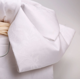 せいかつ Japanese Kimono Belt White with Lines