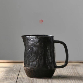 せいかつ Nippon Toki Handmade Coffee Cup Tedzukuri Kohi Kappu Black (kuro 300ml)