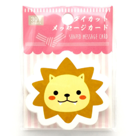 せいかつ Cute Cartoon Note Card DIY Shaped Gift Message Card (Type 1) 30pcs 7*7 cm