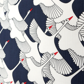 Furoshiki Large Cloth Crane Navy blue 90 x 90cm
