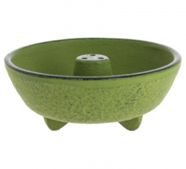 Incense Burner Iwachu Fontain Green  Ø8.3xH3.1 cm