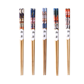 せいかつ Nippon Bamboo Chopsticks with Lucky Cat A