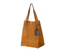 せいかつ Nippon Eco-Floding Oil Waxed Fabric Tote Bag ( Dark Khaki Medium )