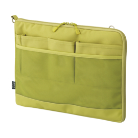 LIHIT LAB Smart Fit Bag in Bag Horizontal Version A4 Green