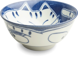 Cat Rijst Kom Blue Ø15 cm | H7 cm