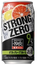 -196℃ STRONG ZERO Grape Fruit 9% 350ml