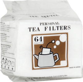 Tea filters with string 64pcs