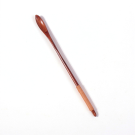 せいかつ Nippon Wooden Narrow Mouth Stirring Spoon (Nanmu Khaki 20cm)