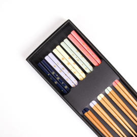 せいかつ Nippon Chopsticks (5 pairs Set Colorful flower H)