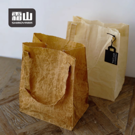 せいかつ Nippon Eco-Floding Oil Waxed Fabric Tote Bag ( Beige Small )