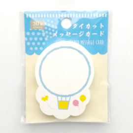 せいかつ Cute Cartoon Note Card DIY Shaped Gift Message Card (Type 2) 30pcs 7*7 cm