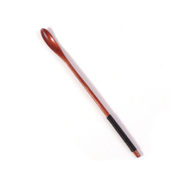 せいかつ Nippon Wooden Narrow Mouth Stirring Spoon (Nanmu Black 20cm)