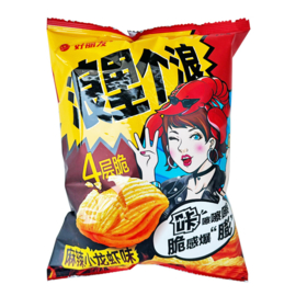 Orion Korean Popular Snacks Chips Corn Spicy Crayfish flavour 65g