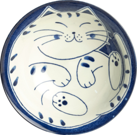 Cat Ramen Bowl Blue Ø20,5 cm | H8 cm