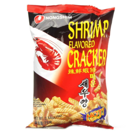 Korean Shrimp Flavored Crackers Hot and Spicy 75g