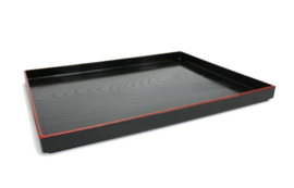 Japanese food Tray Black Red 39 x 28 x  1.1cm