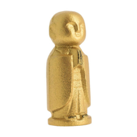 Cast iron paperweight, Jizo Protective Gold