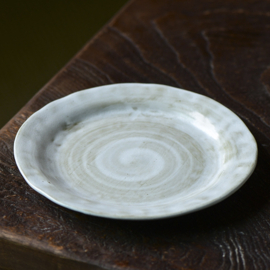 せいかつ Nippon Toki Handmade Plate/Sushi plate Tedzukuri White (shiro 16cm)