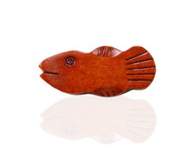 せいかつ Nippon Wooden Chopstick Holder Ingot Fish 6.5*3cm