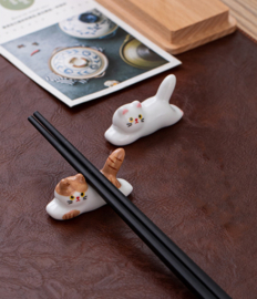 せいかつ Nippon Chopstick Holder Lying Cats 4pcs
