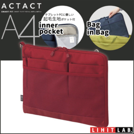 LIHIT LAB Japan Smart Fit Bag in Bag A4