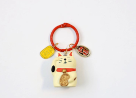 せいかつ Nippon Water Sound Music Dreamy Bell (White Lucky Cat 5*7cm)