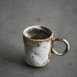 せいかつ Nippon Toki Handmade Coffee/Milk Cup Tedzukuri Kohimiruku Kappu White (shiro 180ml)