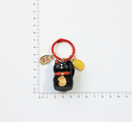 せいかつ Nippon Water Sound Music Dreamy Bell (Black Lucky Cat 5*7cm)
