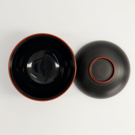 Miso soepkom zwart rood