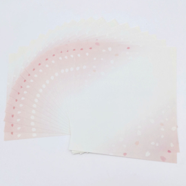せいかつ Japanese Kaishi Letter Paper/ Creative Paper Beige 18pcs 14.5*17.5 cm