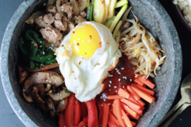 Korean Stone Bowl (Dolsot) Sizzling Hot Pot For Bibimbap 16cm