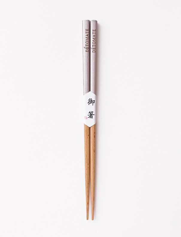 せいかつ Nippon Beechwood Chopsticks Silver (Gin 22.5cm)