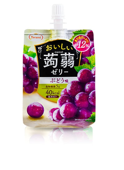 Tarami Oishii Konnyaku Jelly Grape Soda Drink Japan Seikatsu