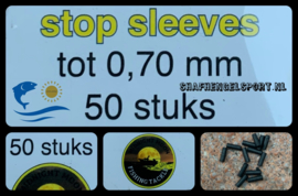Nylon stop sleeves 0.70 mm (50 pack)