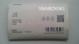 Swarovski 1122 Rivoli Crystal Tabac 8,2mm