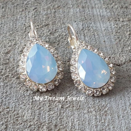 Luxe Oorbellen Swarovski Air Blue Opal / Crystal