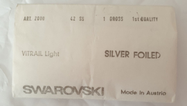 Swarovski 2000 platte steen " Crystal Vitrail Light " 9,1mm ( SS42 )