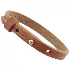 Cuoio Armband Leer Small Cognac Brown