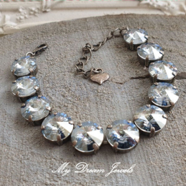 Armband "Crystal Blue Shade" met Swarovski Crystal