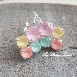 Oorbellen Happy Spring met Swarovski Crystal