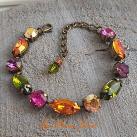 Armband Amy "Magical Autumn"met Swarovski Crystal