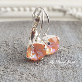 Oorbellen Alison met Swarovski Peach Delite